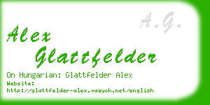 alex glattfelder business card